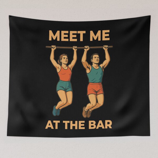 Item preview, Meet Me At The Bar Calisthenics Fitness Workout designed and sold by LuminOrb.