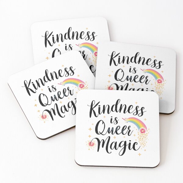 Item preview, Kindness Is Queer Magic Rainbow Quote – LGBTQ+ Pride Apparel & Accessories | Positive Self-Love Gift designed and sold by Pride_Prints.
