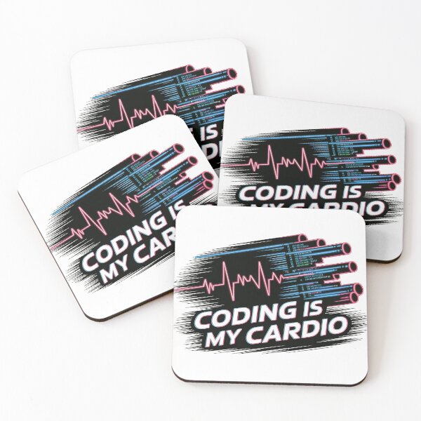 Item preview, Coding is my Cardio Funny Programmer T-Shirt | Software Developer Gift | Coding Humor designed and sold by al21ex.