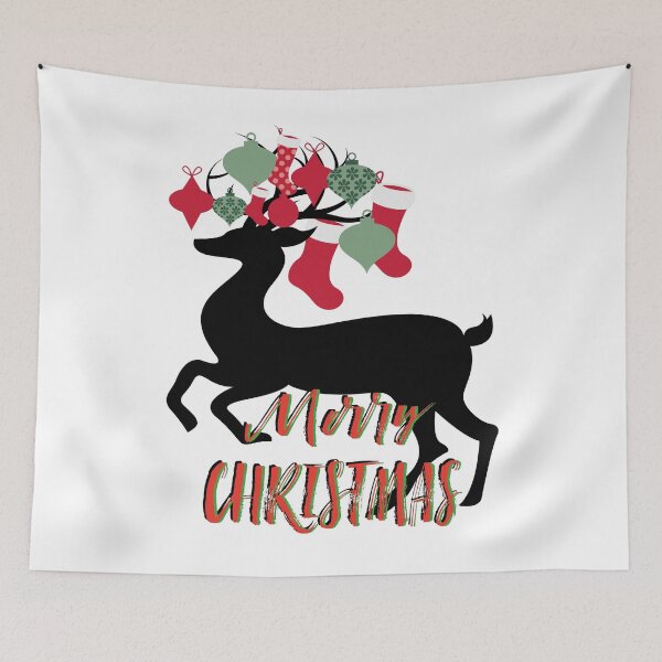 Aperçu de l'œuvre Joyeux Noël Rudolph créée et vendue par Flavaprints4u.