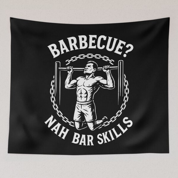 Aperçu de l'œuvre Calisthenics Fitness Barbecue Nah Bar Compétences créée et vendue par LuminOrb.