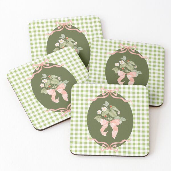 Item preview, Wild strawberries with bows designed and sold by LuckySnail.
