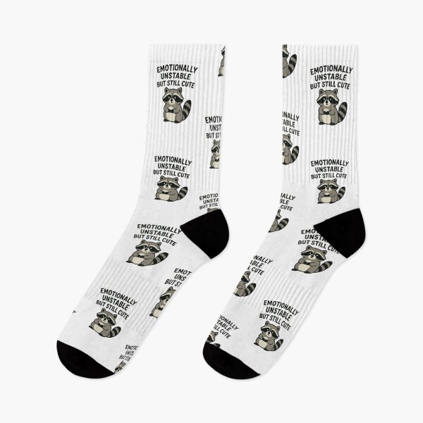 Artikelvorschau, Emotionally Unstable But Still Cute – Funny Raccoon Design entworfen und verkauft von DarkNight9.