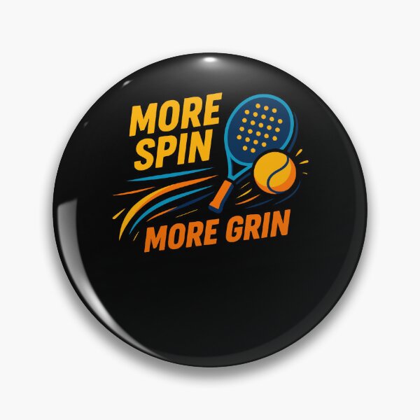 Artikelvorschau, Padel Mehr Spin Mehr Grinsen Tennis Spaß entworfen und verkauft von LuminOrb.