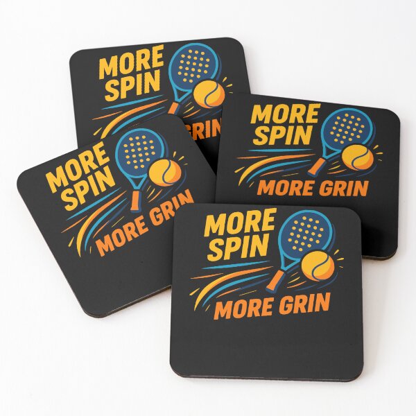 Item preview, Padel More Spin More Grin Tennis Fun designed and sold by LuminOrb.