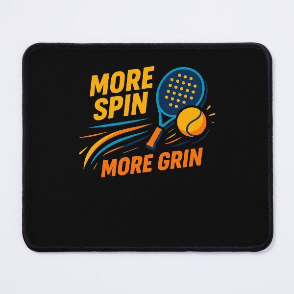 Item preview, Padel More Spin More Grin Tennis Fun designed and sold by LuminOrb.