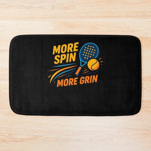 Item preview, Padel More Spin More Grin Tennis Fun designed and sold by LuminOrb.