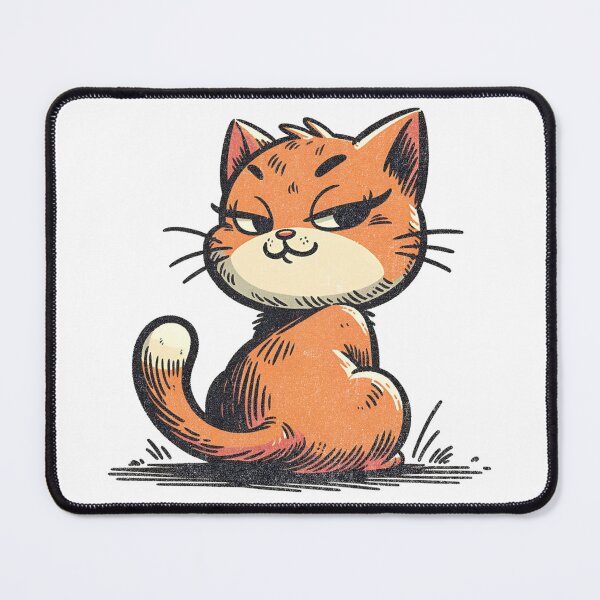 Item preview, Retro Cat Pose – Vintage Style Cat Moving Head Back Design designed and sold by Graphic Botique.