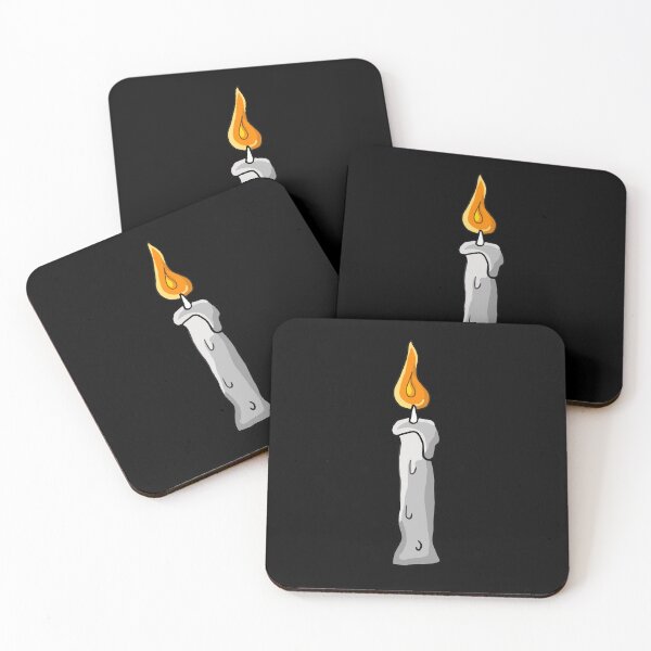 Item preview, Melting Lit Candle Doodle - Spooky Goth Witchy Light designed and sold by tsbbstudio.