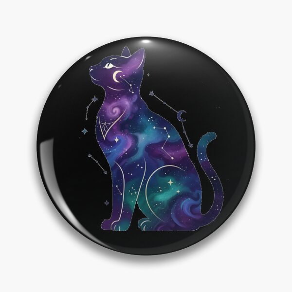 Item preview, Cosmic Feline – Mystical cat constellation design with stardust nebula art designed and sold by DarkNight9.