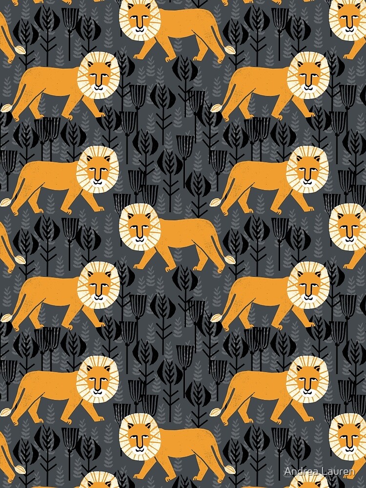 Safari Lion Pattern by Andrea Lauren by papersparrow