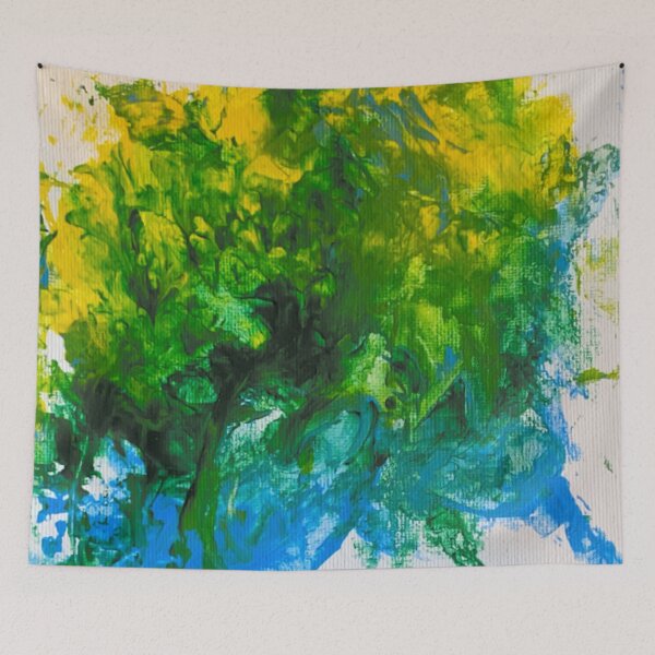Item preview,  'Summer Skies' Abstract Painting by Angus the Pug - Original Artwork designed and sold by AngusThePug.