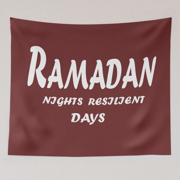 Item preview, Ramadan Nights, Resilient Days – Faith & Focus Motivational Design designed and sold by ArtNestVerse.