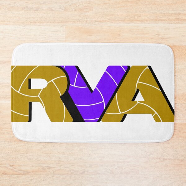 Item preview, RVA purple gold volleyball logo designed and sold by DB Mass Designs.