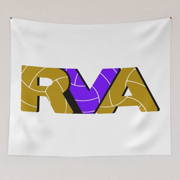 Item preview, RVA purple gold volleyball logo designed and sold by DB Mass Designs.