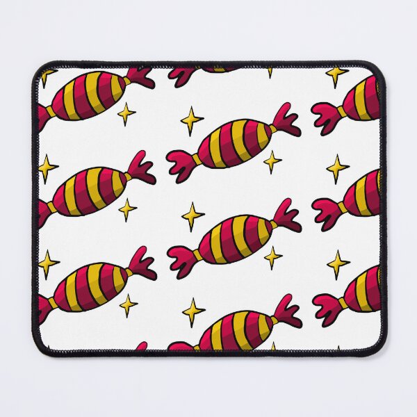 Item preview, Sparkly Red and Yellow Striped Wrapped Candy Doodle designed and sold by tsbbstudio.