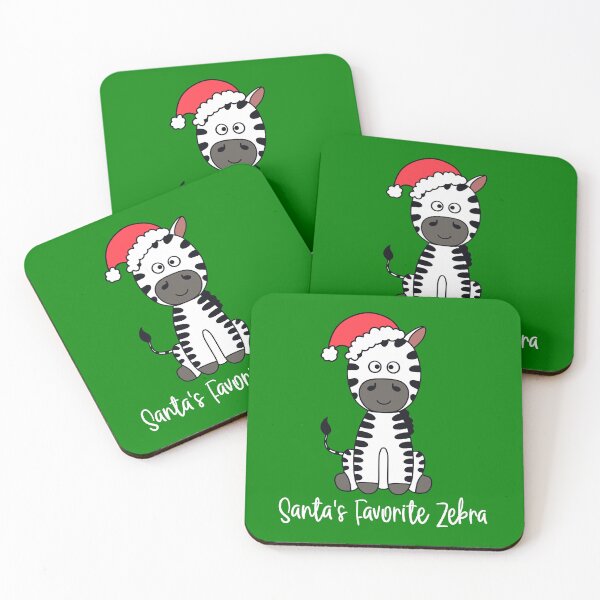 Item preview, Santa’s Favorite Zebra – Festive Holiday Animal Lover Design designed and sold by Designs by Jesabee.