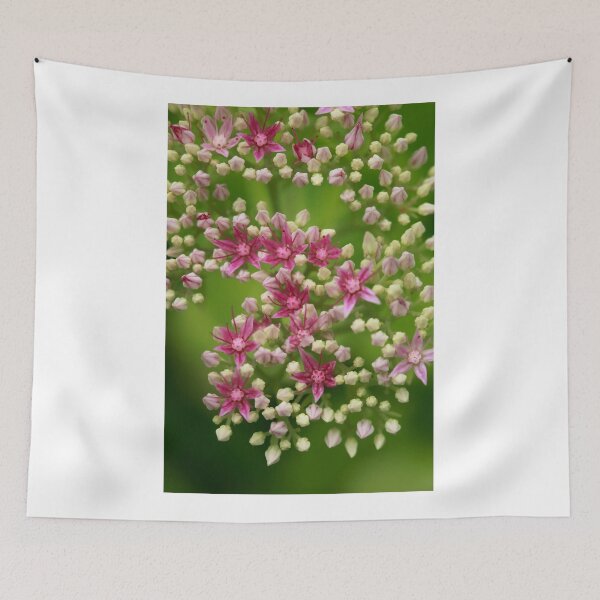 Item preview, Pink flowers on green background designed and sold by olena2552.