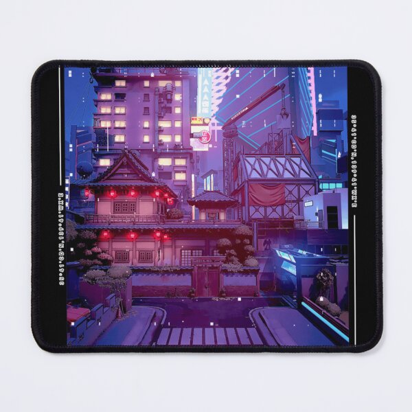 Item preview, Split Cyber City Nightscape Art designed and sold by ArthurAWright.
