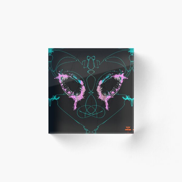 The Cry-Eye (Cyan Insignia Caste III — The Signal-Seers Acrylic Block