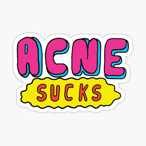 Acne Sucks Sticker