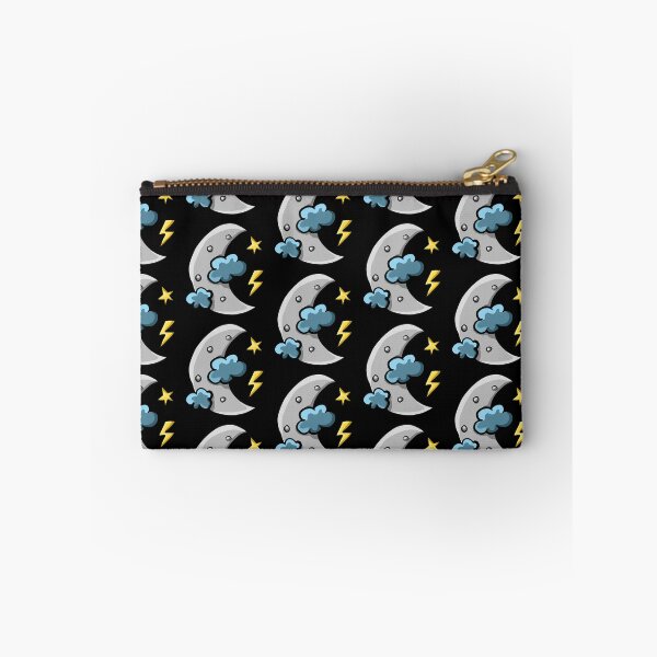Item preview, Stormy Night Sky Doodle - Crescent Moon, Cloud, and Lightning designed and sold by tsbbstudio.