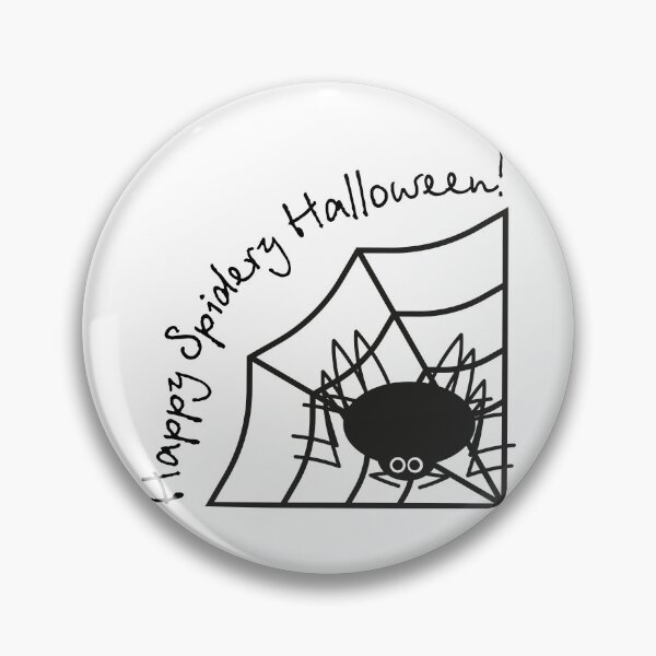 Item preview, Happy Spidery Halloween! Spider on a web. Series designed and sold by ZorianArt.