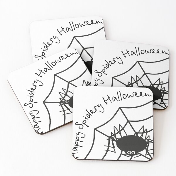 Item preview, Happy Spidery Halloween! Spider on a web. Series designed and sold by ZorianArt.