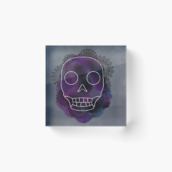 Item preview, Watercolor and Pen Skull  designed and sold by JaygiesDesign.