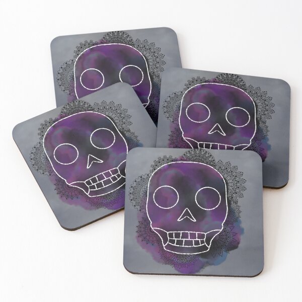 Item preview, Watercolor and Pen Skull  designed and sold by JaygiesDesign.