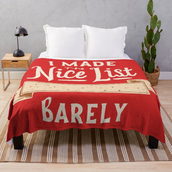 Item preview, I Made The Nice List (Barely), Christmas Funny Quote designed and sold by DoceVaga.