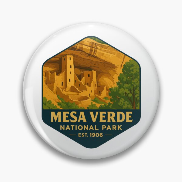 Item preview, Mesa Verde National Park Colorado Retro Sticker designed and sold by Ismeal Von.