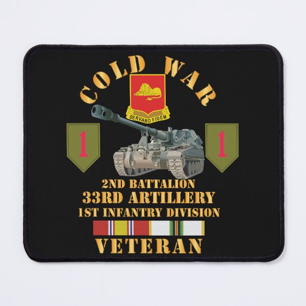 Item preview, Army - Cold War  Vet - 2nd Bn 33rd Artillery, 1st ID w 155MM SP w COLD SVC X 300 designed and sold by Military Insignia Products.