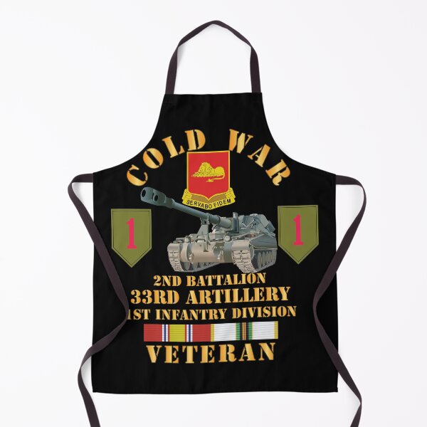 Item preview, Army - Cold War  Vet - 2nd Bn 33rd Artillery, 1st ID w 155MM SP w COLD SVC X 300 designed and sold by Military Insignia Products.