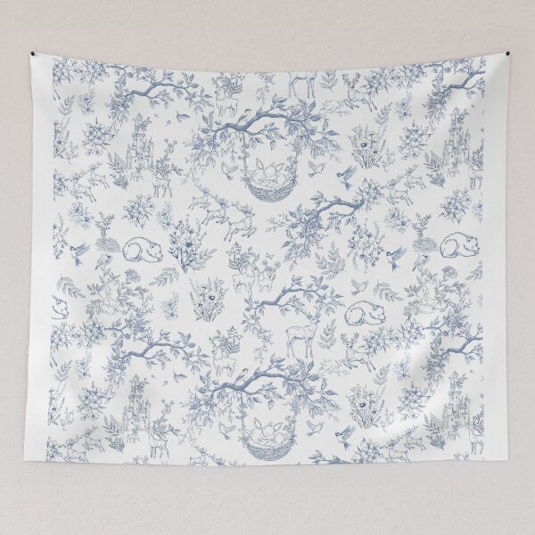 Item preview, Blue White Sketch Fairyland designed and sold by cws3385416.