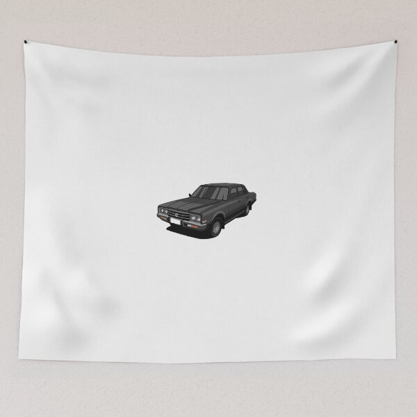 Item preview, Classic Black Sedan Vector Art – Retro Japanese Car Illustration designed and sold by wisnubayuaji.