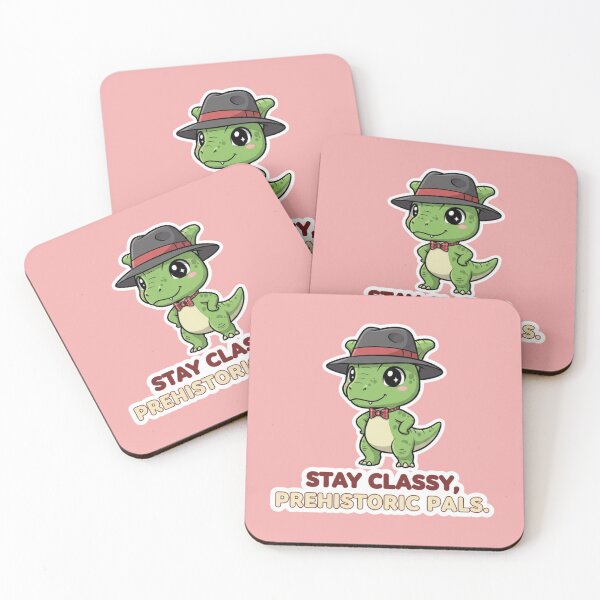 Item preview, Stay Classy Prehistoric Pals Cute Dinosaur Gentleman T Rex Fedora Bow Tie Funny Dino Gift designed and sold by bvdesignart.