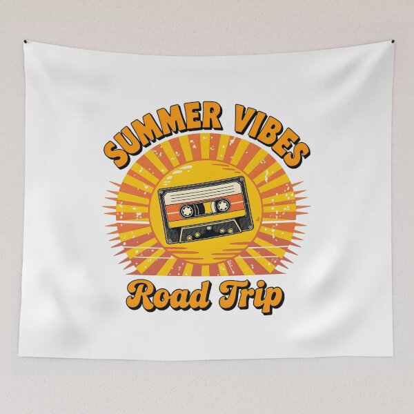 Item preview, Summer Vibes Road Trip Cassette Retro Design designed and sold by ArtistryNetix.