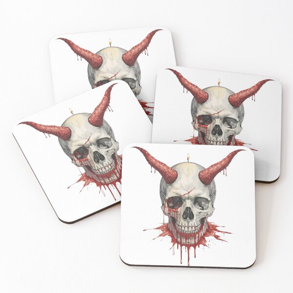 Item preview, Bloody Devil Skull designed and sold by SweetRossel.
