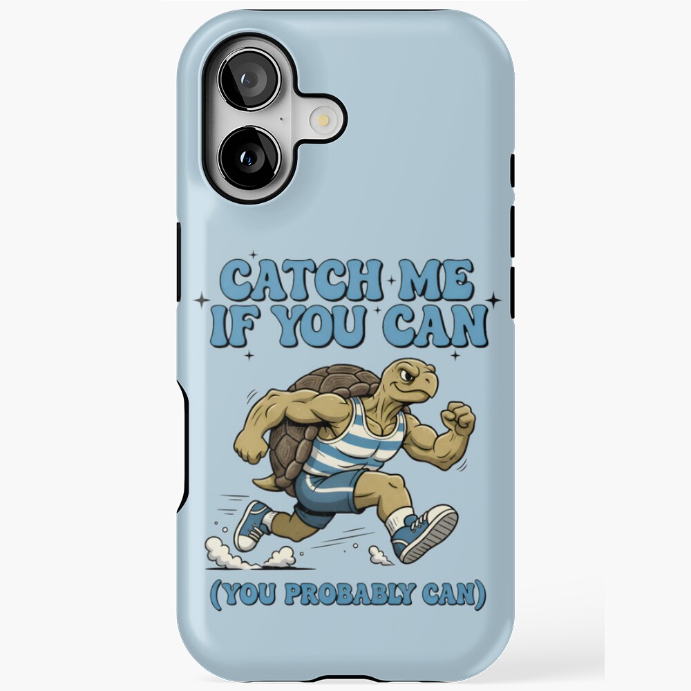 iPhone MagSafe Tough Case - Runner Athlete Catch Me If You Can Turtle Funny