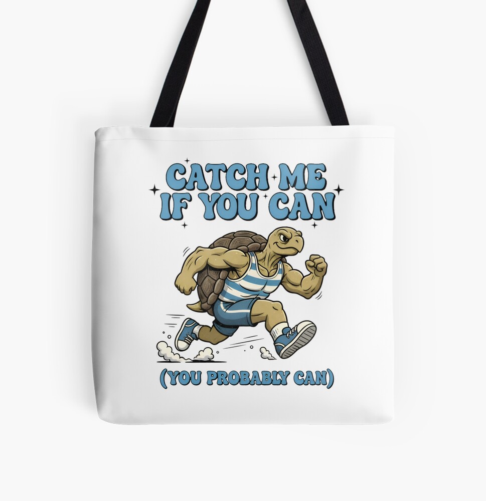 Runner Athlete Tote - Catch Me If You Can Turtle