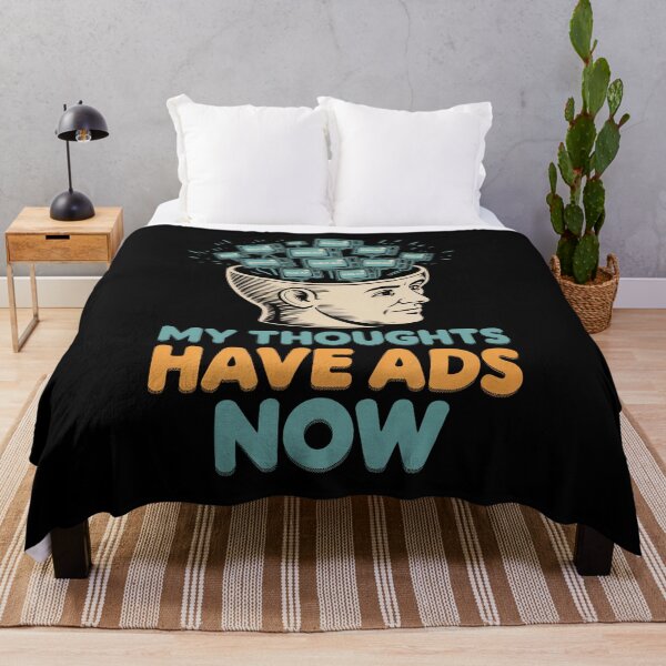 Item preview, My Thoughts Have Ads Now designed and sold by SignumShop.