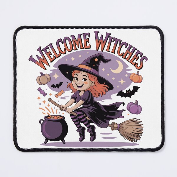 Item preview, Welcome Witches - Cute Halloween Witch designed and sold by OB-Store.