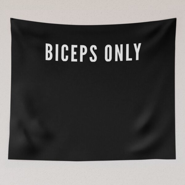 Item preview, Biceps only funny bodybuilder joke designed and sold by snowry.