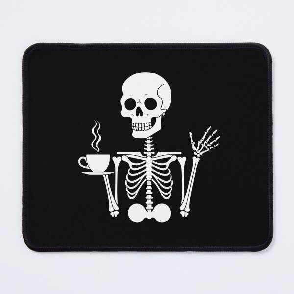 Item preview, Death Before Decaf - Skeleton Coffee Halloween Design designed and sold by aesthmerch.