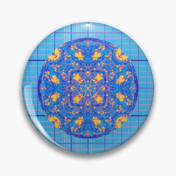 Item preview, Electric blue grid designed and sold by beautycreatures.