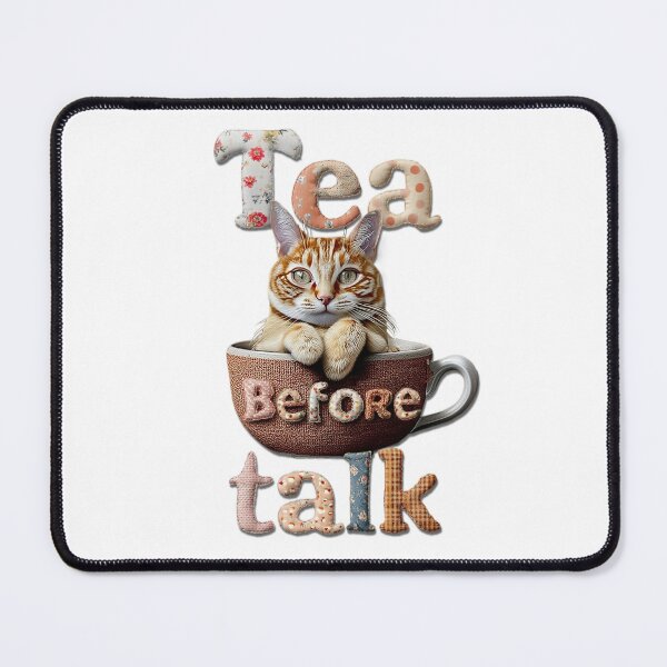 Item preview, Adorable Feline Teacup Meme Tea First Tee designed and sold by Rocky Mountain Artistry.