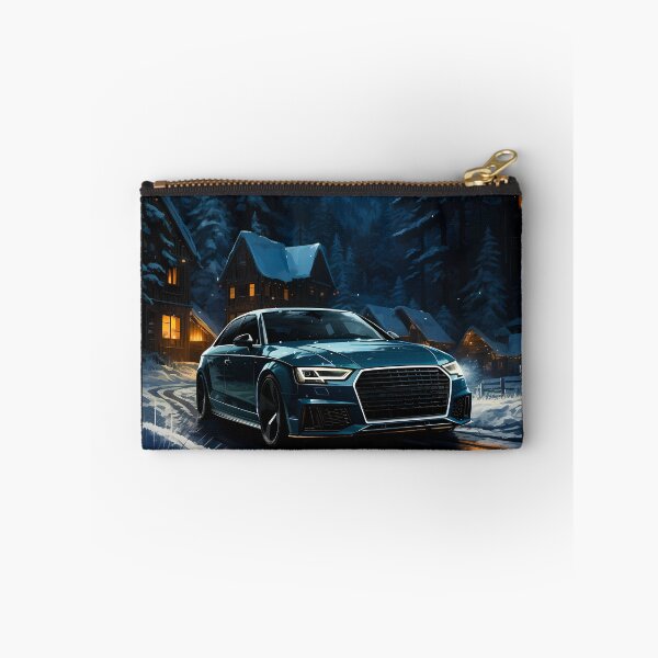 Item preview, Performance Car In Winter Landscape Mountain Village Scene designed and sold by RevUpDesign.