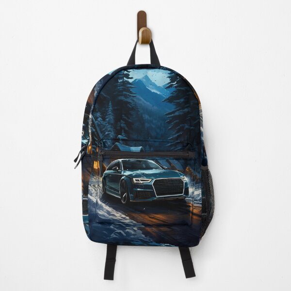 Item preview, Performance Car In Winter Landscape Mountain Village Scene designed and sold by RevUpDesign.