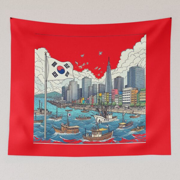 Item preview, The Best of Pohang Harbor Korea – 3D Funny Sketch , designed and sold by PaintMeWorld.